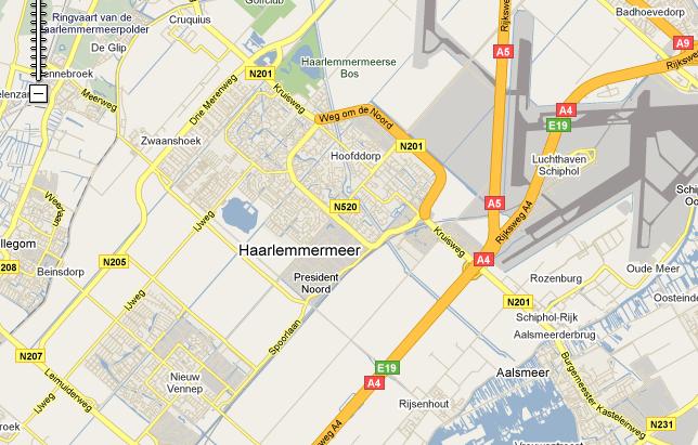 Kaart Haarlemmermeer