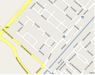 Kaart Westhove straat